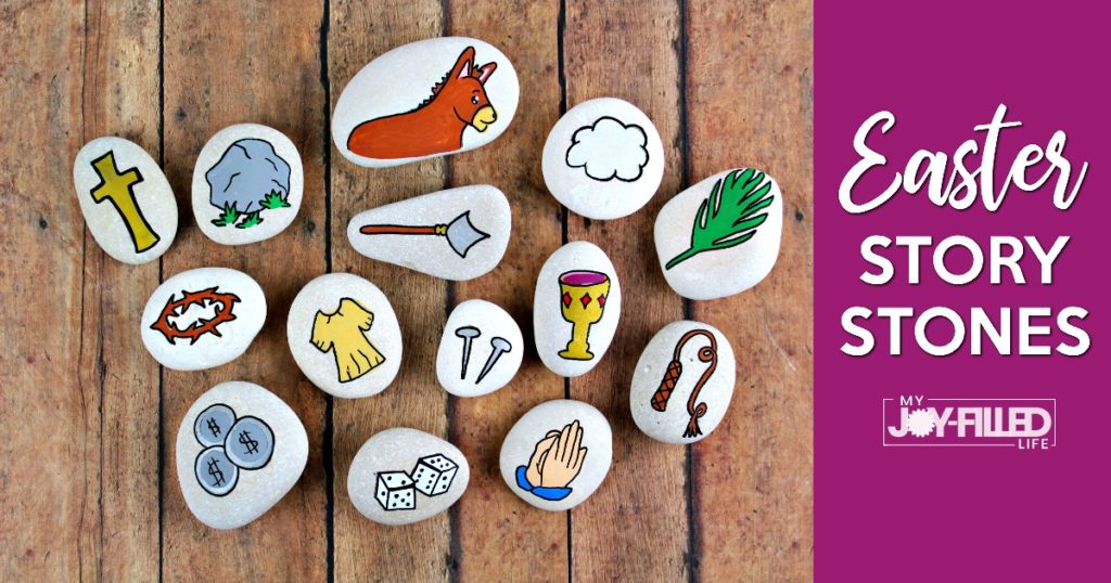 Easter story stones