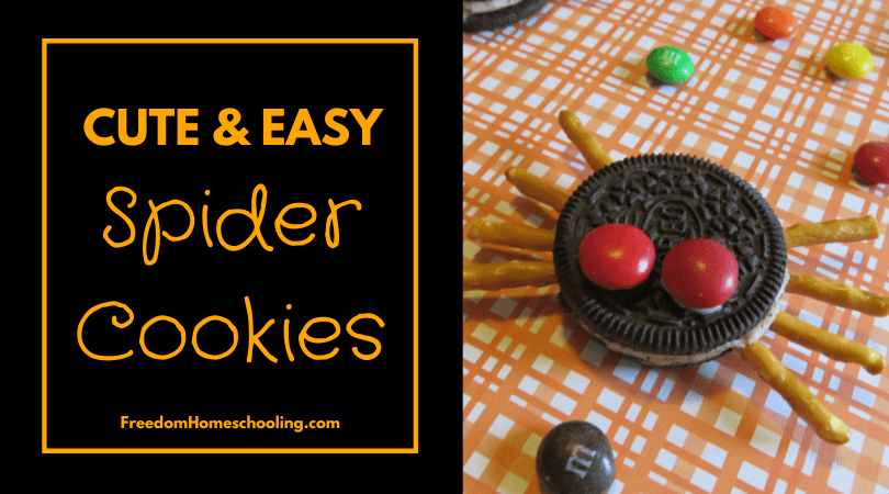 Cute and Easy Spider Cookies