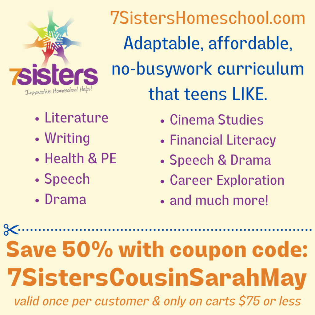 Save 50% on 7Sisters Homeschool Curriculum