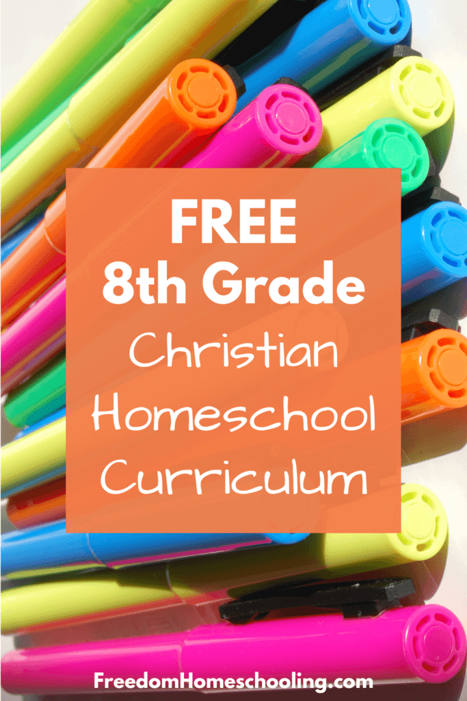 free 8th grade christian homeschool curriculum