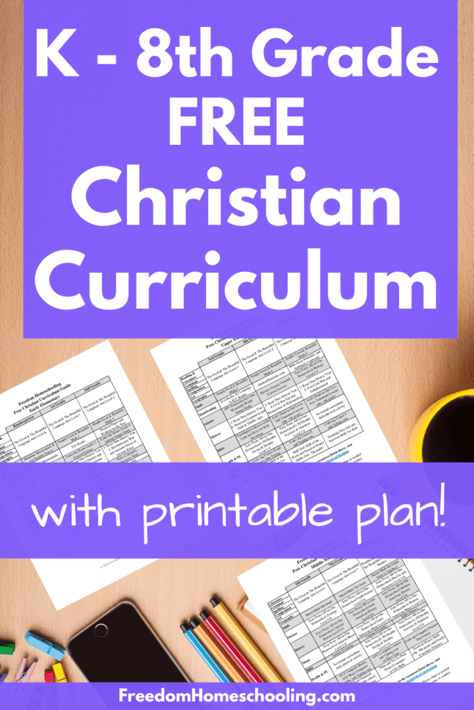 Free Printable Curriculum Plans