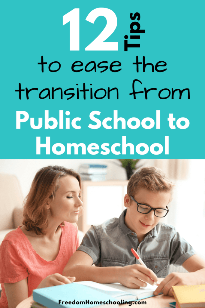 12 Tips to Ease the Transition from Public School to Homeschool