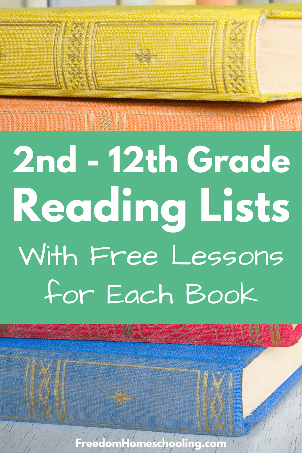 2nd - 12th Grade Reading Lists With Free lessons & Novel Studies