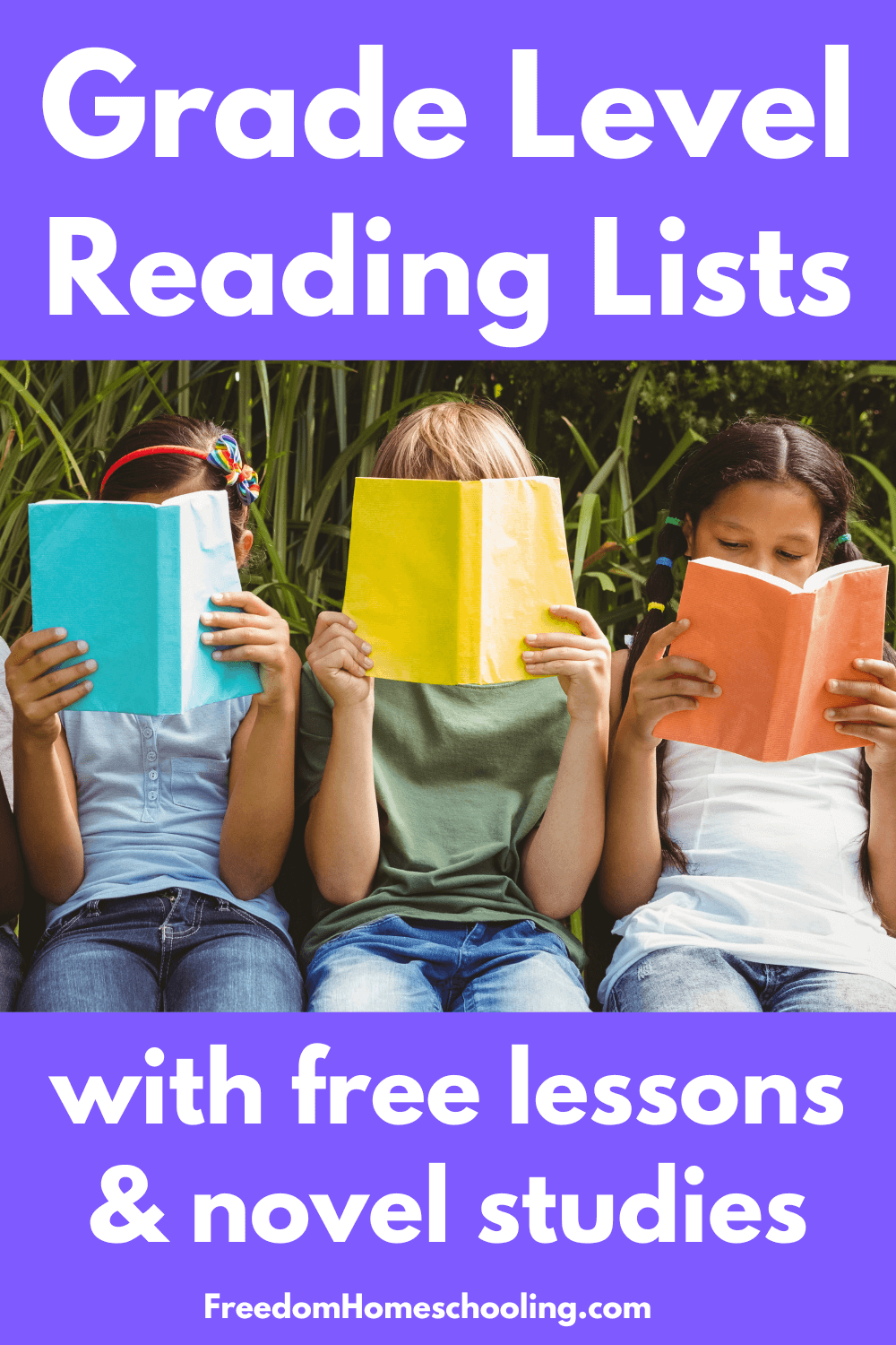 Grade Level Reading Lists With Free lessons & Novel Studies