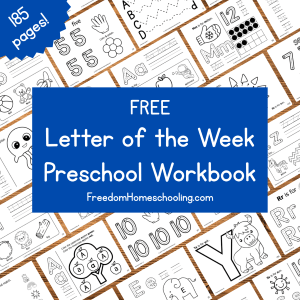 Free Letter of the Week Preschool Workbook