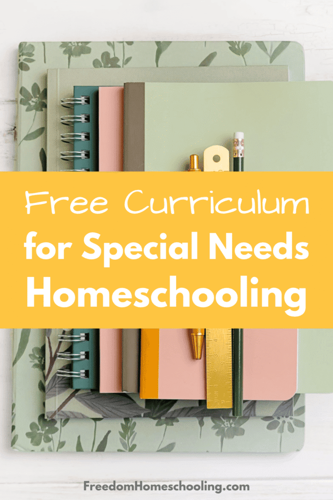 Free Curriculum for Special Needs Homeschooling