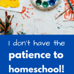 I don't have the patience to homeschool!
